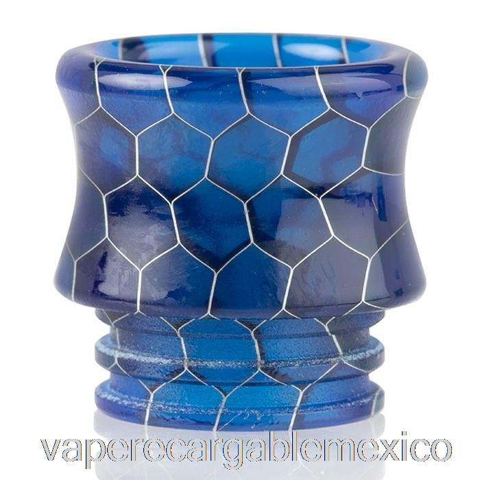 Vape Recargable 810 Corona Piel De Serpiente Resina Punta De Goteo Azul